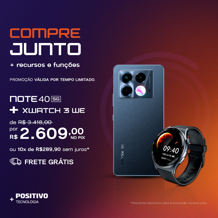 Compre Junto: Note 40 5G + SmartWatch